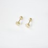 Aretes de Oro 14k facetados