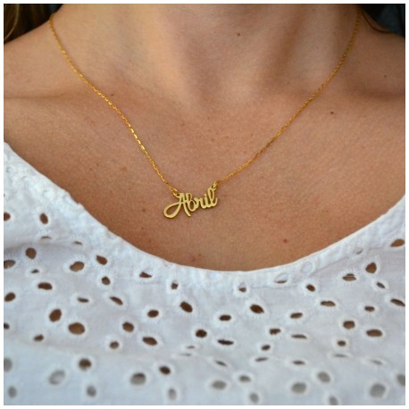Tu Nombre en Oro de 14K